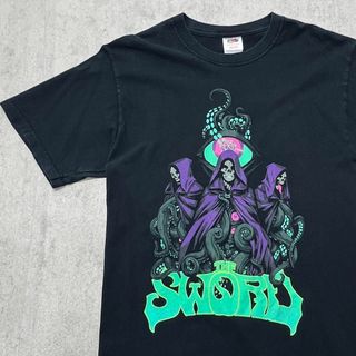 ミュージックティー(MUSIC TEE)のthe sword　ザ・スウォード　ヘヴィメタル　Tシャツ　古着　ブラック　M(Tシャツ/カットソー(半袖/袖なし))