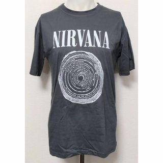 【XXLサイズ】ニルヴァーナ　Tシャツ　ロックバンド　半袖　NIRVANA　チャ(Tシャツ/カットソー(半袖/袖なし))