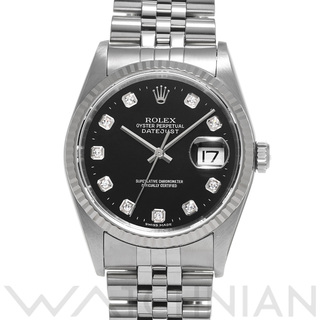 ロレックス(ROLEX)の中古 ロレックス ROLEX 16234G Y番(2003年頃製造) ブラック /ダイヤモンド メンズ 腕時計(腕時計(アナログ))