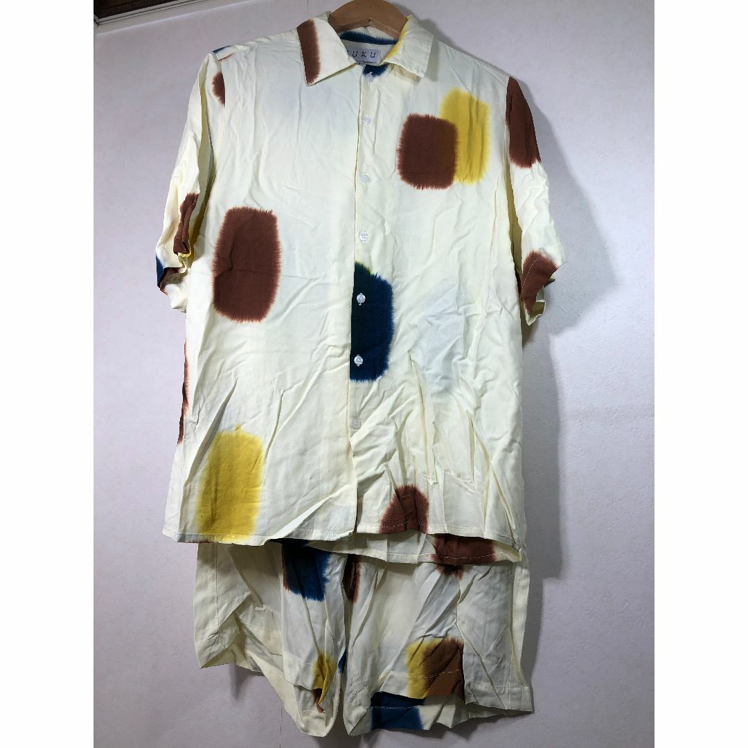050650● SUKU HOME セットアップ レーヨン シャツ ハーフ