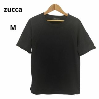 ズッカ(ZUCCa)のzucca ズッカ カットソー M ブラック おしゃれ(カットソー(半袖/袖なし))