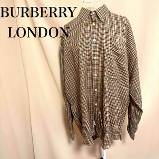 BURBERRY - バーバリー　ロンドン　ヴィンテージ　USA チェックシャツ