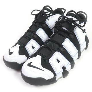 ナイキ(NIKE)の未使用品□NIKE ナイキ DV0819-001 NIKE AIR MORE UPTEMPO 96 モアアップテンポ レザー レースアップ ハイカットスニーカー BLACK/WHITE 27 箱付き 正規品 メンズ(スニーカー)