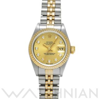 ロレックス(ROLEX)の中古 ロレックス ROLEX 69173G W番(1995年頃製造) シャンパン /ダイヤモンド レディース 腕時計(腕時計)