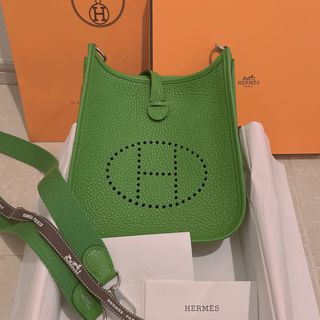 Hermes - 新品未使用 エルメス ミニエブリンtpm  アマゾーヌ ヴェールユッカ×シルバー