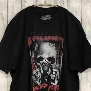 ミュージックティー(MUSIC TEE)のブラックサバス　オフィシャルＴシャツ　黒ブラック　サイズＸＸＬ　メンズ　古着(Tシャツ/カットソー(半袖/袖なし))