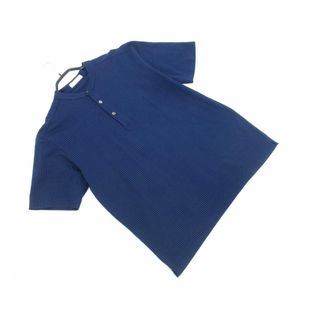 ユナイテッドアローズ(UNITED ARROWS)のgreen label relaxing グリーンレーベルリラクシング ユナイテッドアローズ バンドカラー シャツ sizeXL/濃紺 ■◆ メンズ(シャツ)