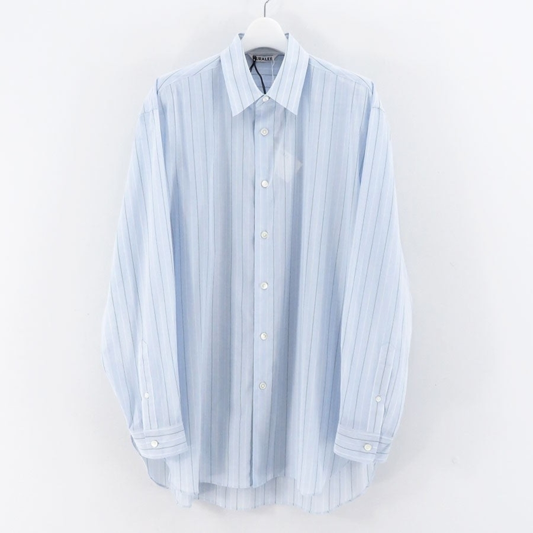 AURALEE - 新品同様24ss Auralee ストライプシャツの通販 by AURALEE - 新品同様24ss Auralee ストライプシャツの通販 by
