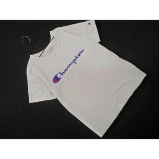 チャンピオン(Champion)のChampion チャンピオン ロゴ 刺繍 Tシャツ sizeL/白 ■◆ レディース(Tシャツ(半袖/袖なし))