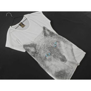 アルティザン(ARTISAN)のARTISAN アルチザン nil＆mon キツネ プリント ロング Tシャツ sizeM/白 ■◆ レディース(Tシャツ(半袖/袖なし))