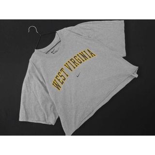 ナイキ(NIKE)のNIKE ナイキ プリント カットソー size2XL/グレー ■◆ レディース(カットソー(半袖/袖なし))