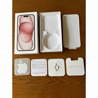 アップル(Apple)のiPhone15 128GB 空箱　ピンク(その他)