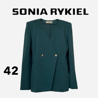 ソニアリキエル(SONIA RYKIEL)のSONIA RYKIEL ソニアリキエル カーディガン ジャケット 42(ノーカラージャケット)