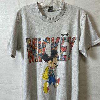 ディズニー(Disney)のビンテージディズニー　ミッキーマウス　サイズs　シングルステッチ　メンズ　古着(Tシャツ/カットソー(半袖/袖なし))