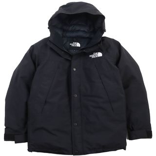 ザノースフェイス(THE NORTH FACE)の極美品●THE NORTH FACE ザ・ノースフェイス ND92237 Mountain Down Jacket マウンテンダウンジャケット GORE-TEX ゴアテックス フーデッドダウンジャケット ブラック L 正規品 メンズ(ダウンジャケット)