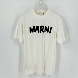 マルニ(Marni)の新品　マルニ　ロゴTシャツ　ホワイト　半袖　ブランド　プレゼント　人気　お揃い(Tシャツ(半袖/袖なし))