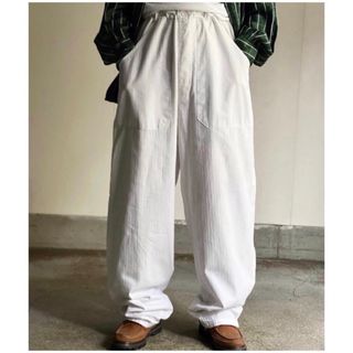 ミリタリー(MILITARY)のdead stock 夏用 vintage チェコ軍 HBT 極太 ワイドパンツ(スラックス)