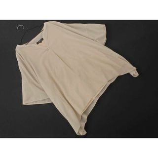 アンタイトル(UNTITLED)のUNTITLED アンタイトル フェイクレイヤード ブラウス シャツ size2/ベージュ ■◆ レディース(シャツ/ブラウス(半袖/袖なし))