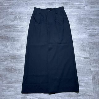 ISSEY MIYAKE - 美品 ISSEY MIYSAKE イッセイミヤケ ロングスカート ウール 黒 S