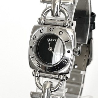 グッチ(Gucci)のグッチ GUCCI 6300L レディース腕時計 磨き済み 電池新品 s1737(腕時計)