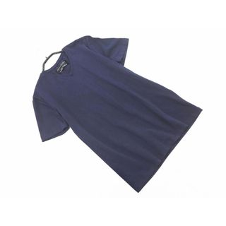 ザラ(ZARA)のZARA ザラ ESSENTIALS エッセンシャル Vネック Tシャツ sizeS/紺 ■◆ メンズ(Tシャツ/カットソー(半袖/袖なし))