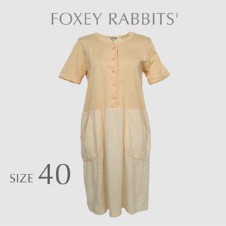 フォクシー(FOXEY)のFOXEY RABBITS' フォクシー ラビッツ ワンピース 40(M-L)(ひざ丈ワンピース)