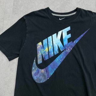 ナイキ(NIKE)のNIKE　ナイキ　ロゴプリント　トップス　半袖Tシャツ　古着　ブラック　L(Tシャツ/カットソー(半袖/袖なし))