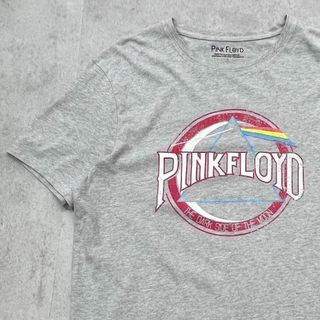 ミュージックティー(MUSIC TEE)のpink floyd　ロゴプリント　半袖　ロック　バンT　古着　杢グレー　L(Tシャツ/カットソー(半袖/袖なし))