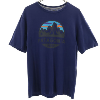 patagonia - パタゴニア プリント 半袖 Tシャツ S ネイビー系 patagonia メンズ