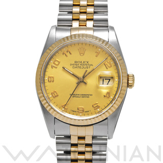 ロレックス(ROLEX)の中古 ロレックス ROLEX 16233 X番(1993年頃製造) シャンパン メンズ 腕時計(腕時計(アナログ))