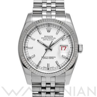 ロレックス(ROLEX)の中古 ロレックス ROLEX 116234 ランダムシリアル ホワイト メンズ 腕時計(腕時計(アナログ))