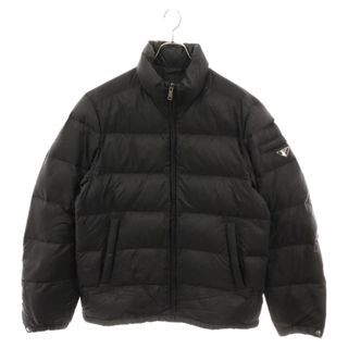 プラダ(PRADA)のPRADA プラダ 三角ロゴプレートナイロンダウンジャケット アウター ブラック SGY091 R132 Q04(ダウンジャケット)