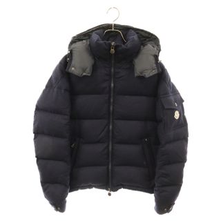 モンクレール(MONCLER)のMONCLER モンクレール MONTGENEVRE B20914033805 54272 モンジュネーブル フード付きウールダウンジャケット ネイビー(ダウンジャケット)