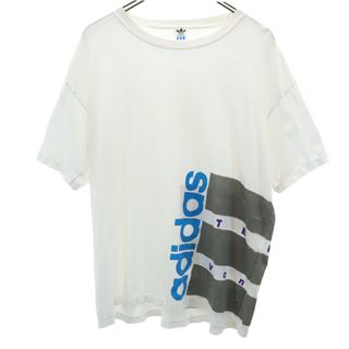 adidas - アディダス 80s デサント 日本製 ヴィンテージ 半袖 Tシャツ L-O ホワイト adidas メンズ