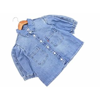 リーバイス(Levi's)のLEVI'S リーバイス パフスリーブ デニム シャツ sizeS/青 ■◆ レディース(シャツ/ブラウス(長袖/七分))