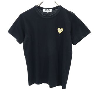 プレイコムデギャルソン 2017年 日本製 半袖 Tシャツ M ブラック PLAY COMME des GARCONS レディース(Tシャツ(半袖/袖なし))