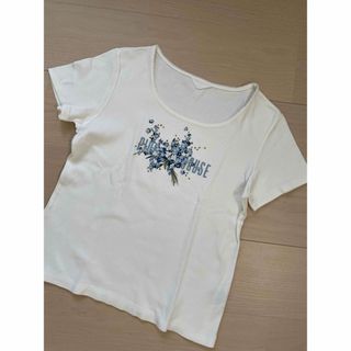 ピンクハウス(PINK HOUSE)の☆未使用に近い　ピンクハウス  花柄プリント　Tシャツ(Tシャツ(半袖/袖なし))