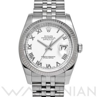 ロレックス(ROLEX)の中古 ロレックス ROLEX 116234 M番(2007年頃製造) ホワイト メンズ 腕時計(腕時計(アナログ))