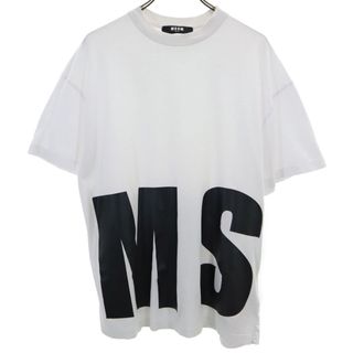 エムエスジイエム(MSGM)のエムエスジーエム イタリア製 半袖 Tシャツ XS 白 MSGM メンズ(Tシャツ/カットソー(半袖/袖なし))