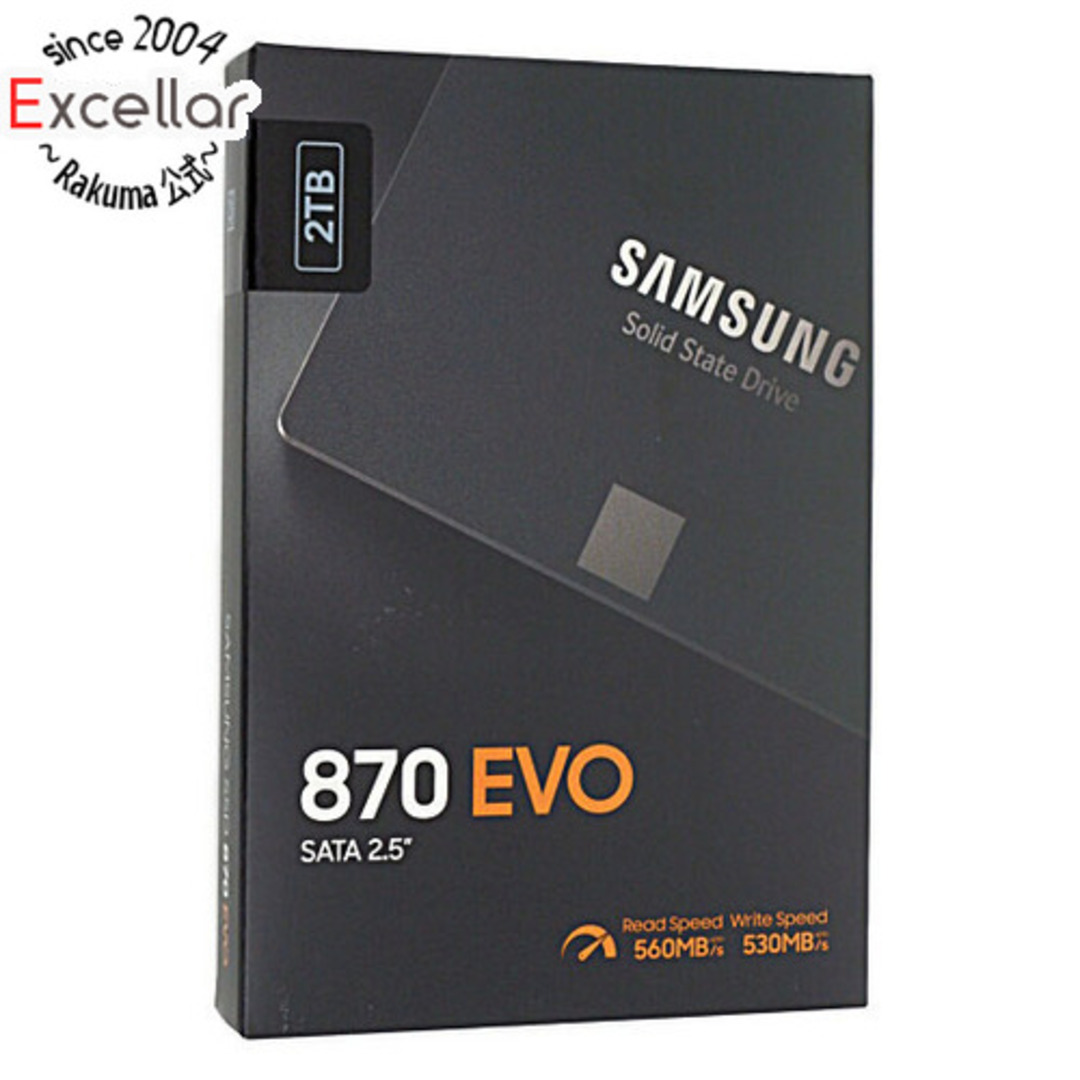 SAMSUNG(サムスン)のSAMSUNG 2.5インチ SSD 870 EVO MZ-77E2T0B/EC 2TB スマホ/家電/カメラのPC/タブレット(PC周辺機器)の商品写真