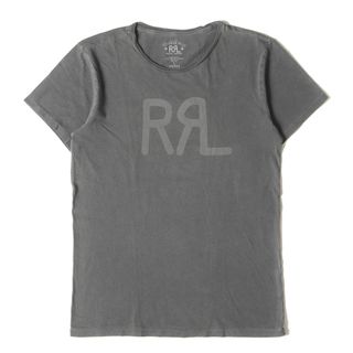 RRL - RRL ダブルアールエル Tシャツ サイズ:S ガーメントダイ加工 ブランドロゴ クルーネック 半袖Tシャツ ブラック 黒 トップス カットソー ラルフローレン【メンズ】【中古】