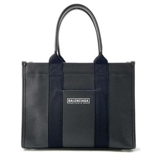 バレンシアガ(Balenciaga)のバレンシアガ ハンドバッグ ハードウェア キャンバス レザー 671402 BALENCIAGA 2way ショルダー 黒(ハンドバッグ)