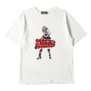 HYSTERIC GLAMOUR - HYSTERIC GLAMOUR ヒステリックグラマー Tシャツ サイズ:M 22SS VIXEN GIRL 刺繍 クルーネック 半袖Tシャツ ロゴ ウーマン ホワイト 白 トップス カットソー 日本製【メンズ】【中古】