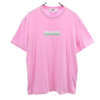 エムエスジイエム(MSGM)のエムエスジーエム イタリア製 半袖 Tシャツ M ピンク MSGM メンズ(Tシャツ/カットソー(半袖/袖なし))