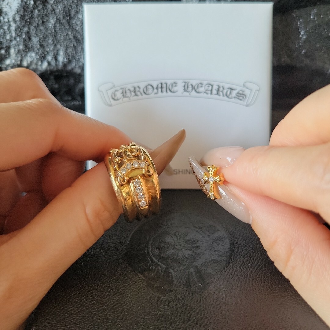 Chrome Hearts - 正規品 クロムハーツ 22k ダガーリング&ピアス Chrome Hearts - 正規品 クロムハーツ 22k ダガーリング&ピアス