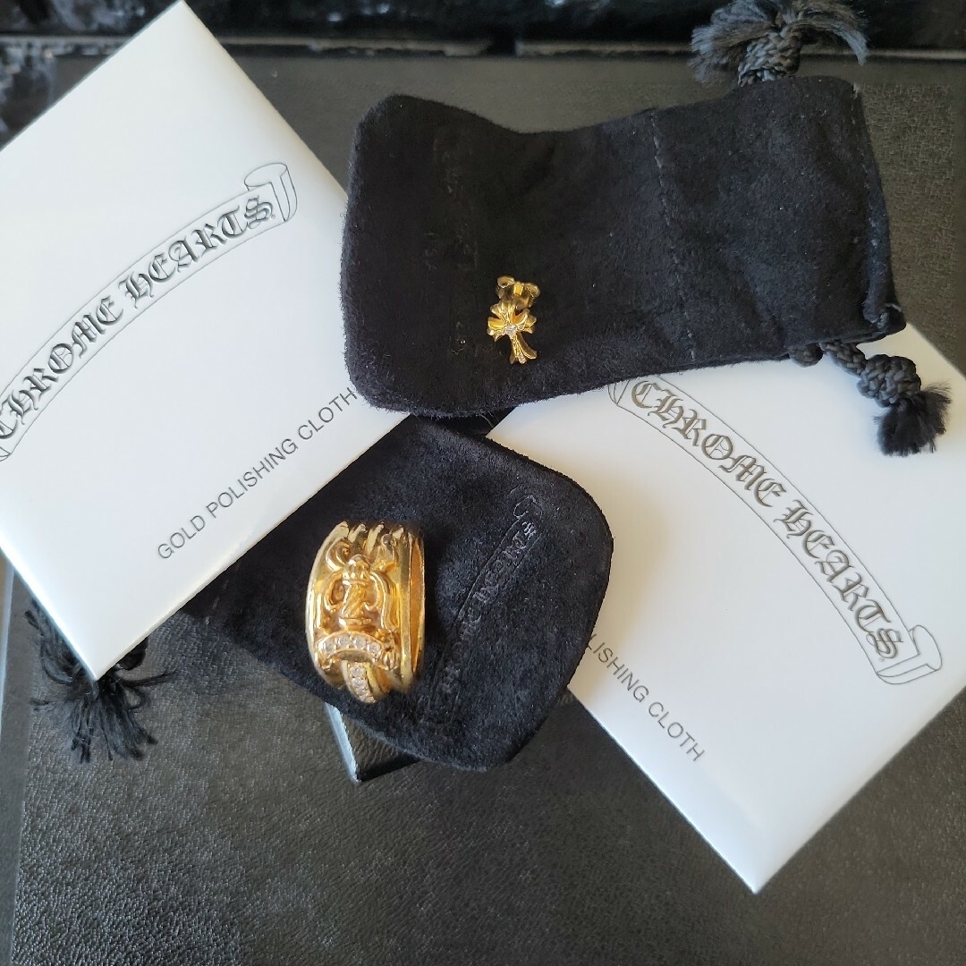 Chrome Hearts - 正規品 クロムハーツ 22k ダガーリング&ピアス Chrome Hearts - 正規品 クロムハーツ 22k ダガーリング&ピアス