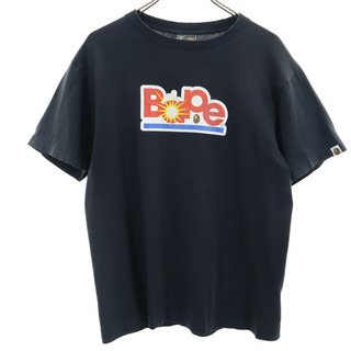 ベイプ 日本製 半袖 Tシャツ M ブラック BAPE メンズ(Tシャツ/カットソー(半袖/袖なし))