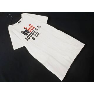 ロデオクラウンズ(RODEO CROWNS)のRCWB ロデオクラウンズワイドボール ロゴ 半袖 Tシャツ ワンピース sizeF/白 ■◆ レディース(ミニワンピース)