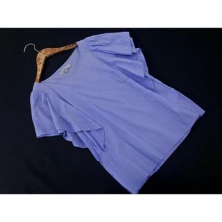 ビアッジョブルー(VIAGGIO BLU)のViaggio Blu ビアッジョブルー フリルスリーブ ブラウス シャツ size2/青 ■◆ レディース(シャツ/ブラウス(半袖/袖なし))