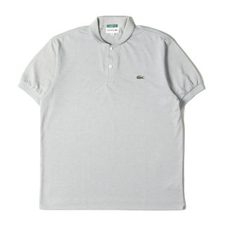 ラコステ(LACOSTE)のLACOSTE ラコステ ポロシャツ サイズ:M 23SS BEAMS GOLF 別注 ワンポイント ワニ ワッペン 刺繍 ミニエリ 鹿の子 半袖ポロシャツ スポーツ ゴルフウェア EXCLUSIVE EDITION ライトグレー 日本製 トップス【メンズ】【中古】(ポロシャツ)